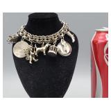 Sterling Silver Charm Bracelet- All but 2 Charms