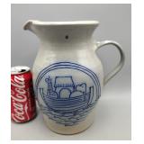 Stoneware Signed Pitcher