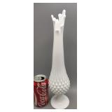 Milk Glass Vase 15.5' T