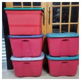 Totes with lids