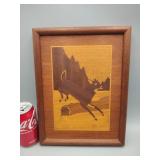 Wood Deer Wall Hanging 9.5'x12 5'