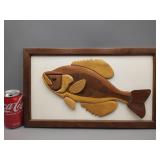 Wood Fish Wall Art 11'x18.5'