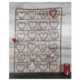 Picture Holder Hanging Hearts 28.5' ï¿½ 20'