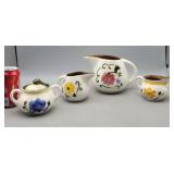 Stangl Della Ware Liquid Dispensers & Sugar Bowl