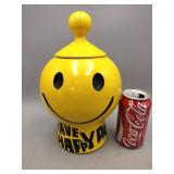McCoy Smiley Face Ceramic Cookie Jar