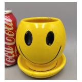 McCoy Smiley Face Ceramic Planter