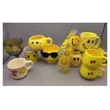 Smiley Face Mugs Glasses