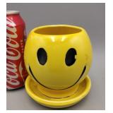 McCoy Smiley Face Planter Ceramic