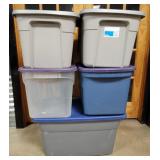 Totes with lids