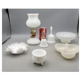 Milk Glass Lamp- Turn on Switch Needs Fixed,