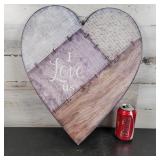 'I Love us' Wood Heart Sign