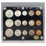 US Mint Coin Set 1954