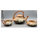 Roseville Pottery Teapot Cream Dispenser Sugar