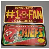 License Plates Iowa State & Chefs