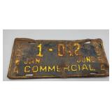 1954 Iowa Commercial License Plate