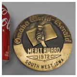 1972 Merit Award Bronze Plaque
