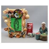 Devotional Wall Hanging Clay Figurines