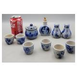 German Salt Glazed - Snuff Bottle, Salt & Pepper,