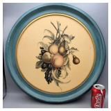 Mid Century Art Framed Fruit