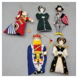 St Nichols Felt Ornaments - Queen Elizabeth, etc.