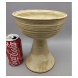 Stoneware Pedestal Bowl