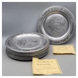 Pewter Collector Plates  Pope John Paul II