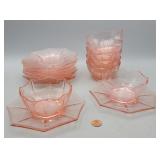 Art Deco ink Depression Glass