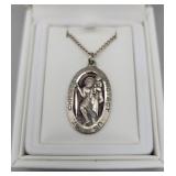 Sterling Silver St. Christopher Medal