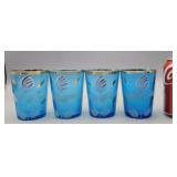 Aqua Blue Drinking Glasses