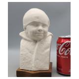 Mabel L Torrey Porcelain Child Bust Sculpture