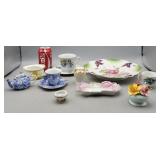 Porcelain Pieces Tea Cups and Saucers Plate & More