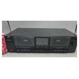 JVC TD-W201 Stereo Double Cassette Player Powers