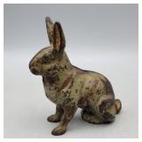 Cast Iron Coin Bank Rabbit