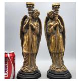 Pair of Bombay Company Guardian Angel Candles
