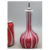 Cranberry Glass Barber Bottle - Fenton?