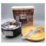 Fondue Set with Box - slightly used