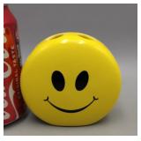 Smiley Face Ceramic Toothbrush Holder