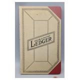 Double Entry Ledger Book - some writing,
