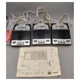 3 DeJur Grundig Stenorette Powers On