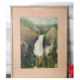 Framed Yellowstone Falls Print 18' ï¿½ 23'
