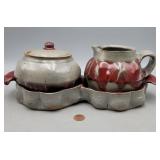 Cream & Sugar Handmade Berea College Pottery