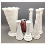Milk Glass Vases
