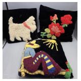 Group of Throw Pillows - Mexican Figure Pillow