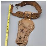 Gunbelt for cap gun,holster has split seam,