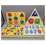 Wood children's puzzles(4)