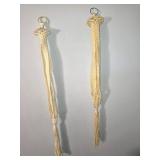 Macrome hanging plant pot holders(2) 41'&44'