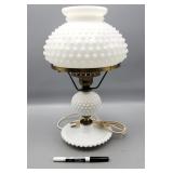 Milk Glass Hobnail Table Lamp