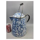 Enamelware Tea Kettle Splatter