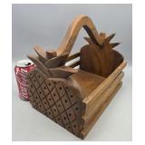 Wood Pineapple Basket