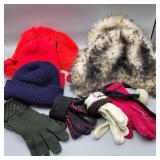 Group of Winter Hats & Gloves